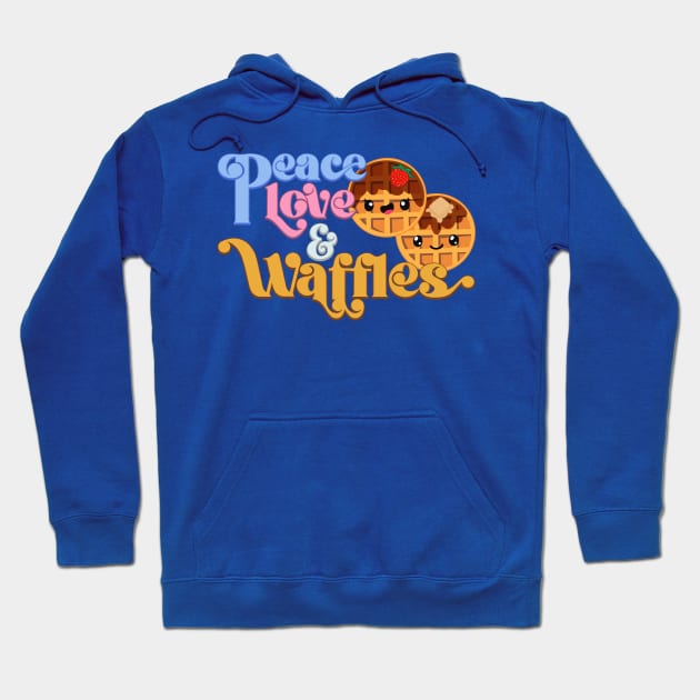 Peace Love and Waffles Hoodie by steviezee